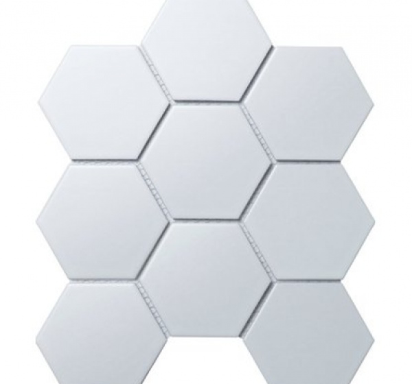 Мозаика керамическая StarMosaic Hexagon big белая 29,5х25,6 см6